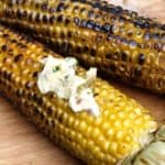Fire Baked Corn with Anchovy Butter
