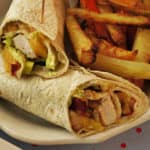 Chicken Wrap with Peach Salsa