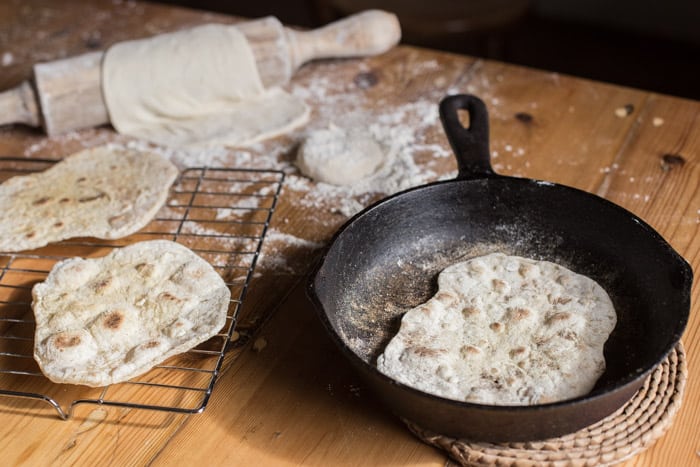 Making Rotis, Roti Fry Pan