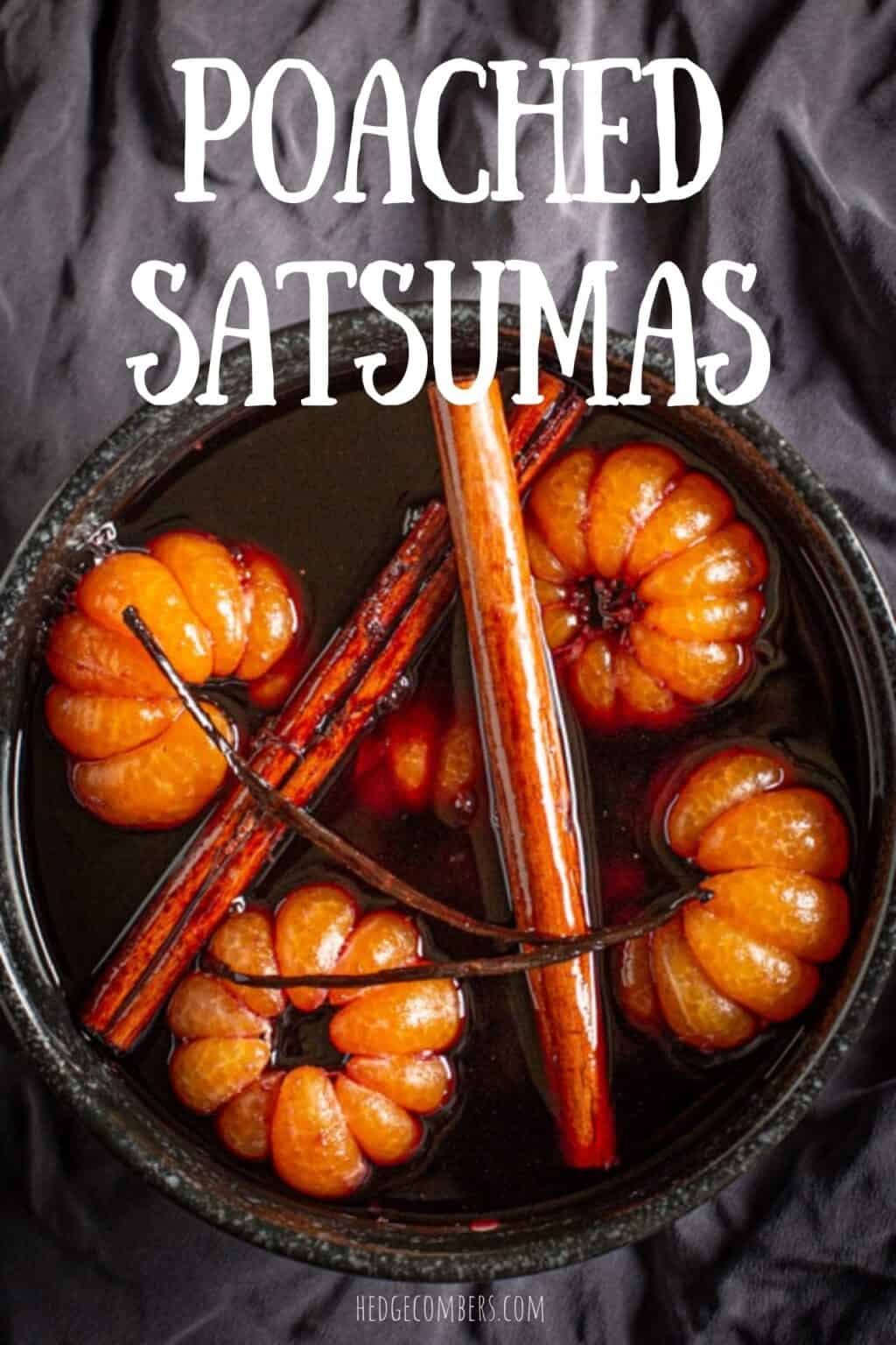 Satsumas Poached in Red Wine The