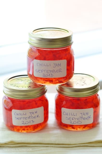 Ultimate List of Home Made Food Gifts -Chilli Jam