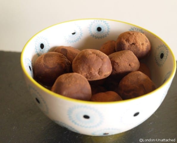 Ultimate List of Home Made Food Gifts -Low Fat Skinny Chocolate Truffles