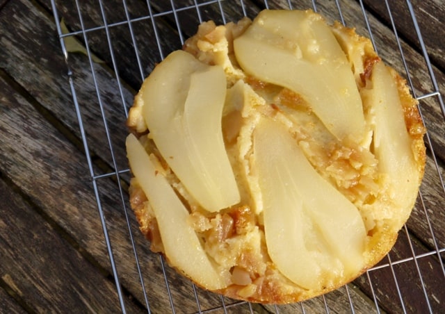 Pear and Ginger Upside Down Cake