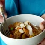 A bowl of lamb tagine