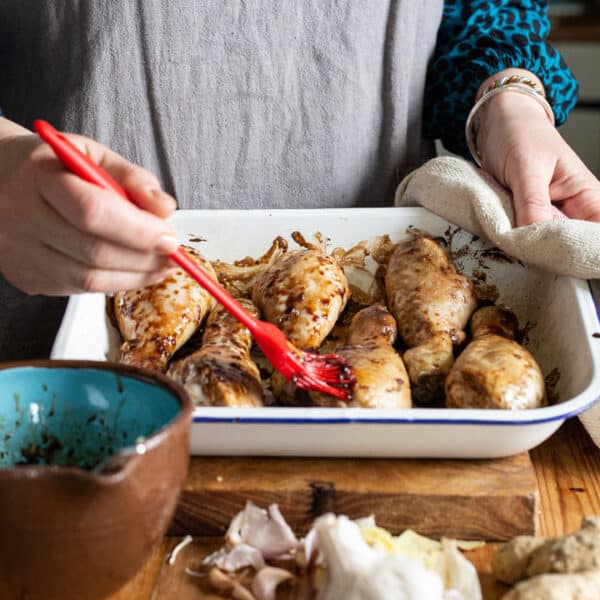 Sticky Balsamic Glazed Chicken Drumsticks The