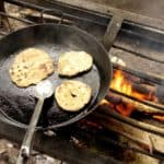 How to make a simple flat bread on an open fire