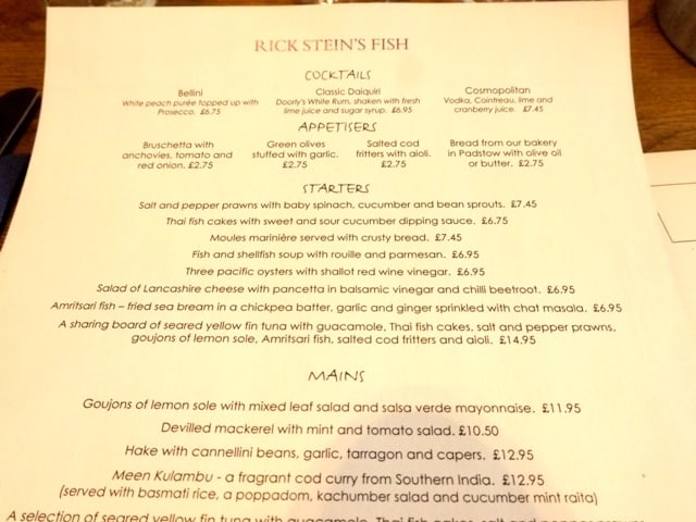 Rick Stein Fish, Falmouth