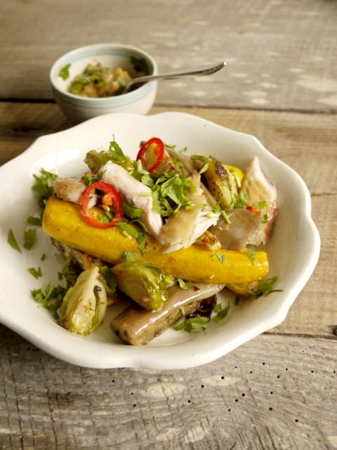 Hot Miso Mackerel Salad