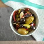 Olives in a lightly spiced citrus marinade