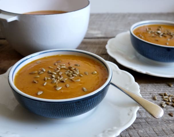 Harissa Baked Butternut Squash Soup