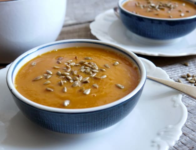 Harissa Baked Butternut Squash Soup