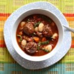 A delicious mix of spiced pork meatballs in a hearty, healthy stew | The Hedgecombers