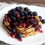 Pomegranate and Blueberry Pancakes