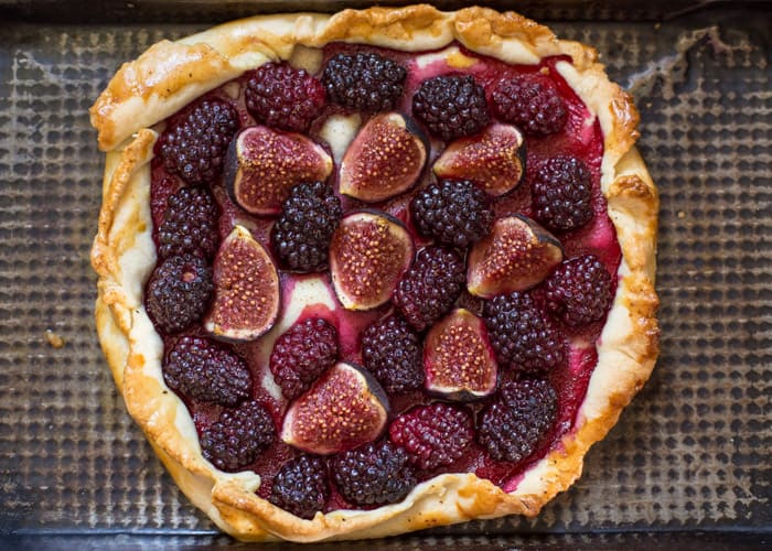 Fig and Blackberry Galette