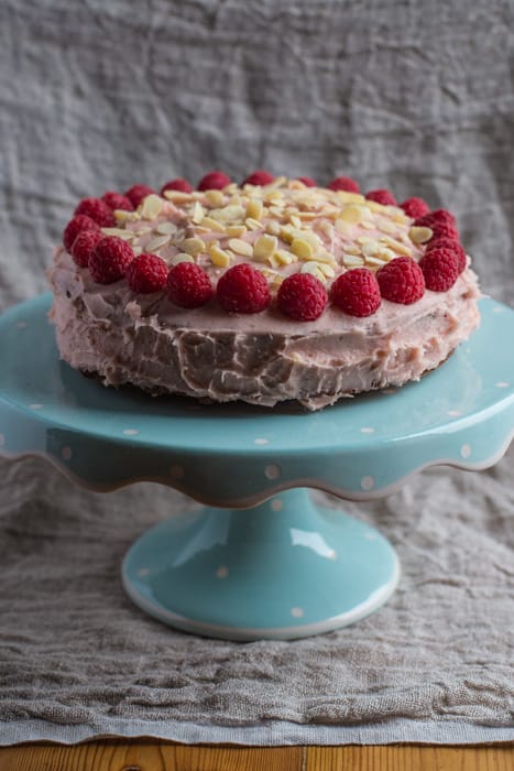 Raspberry and Almond Cake