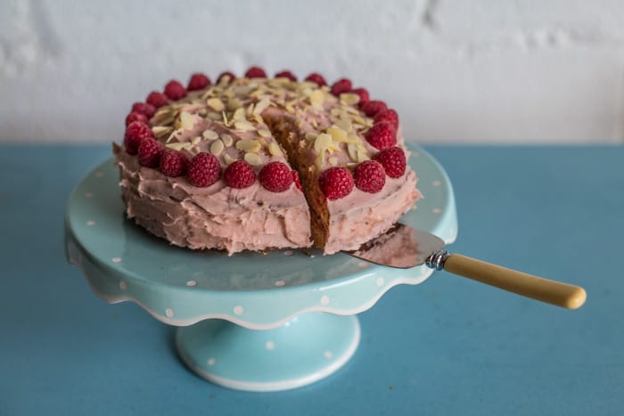 Raspberry and Almond Cake