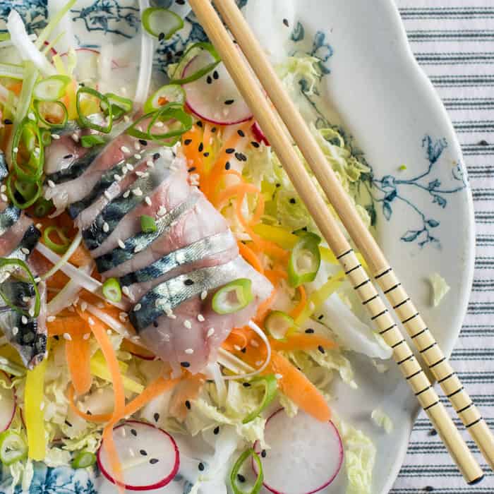 Mackerel Sashimi Salad The