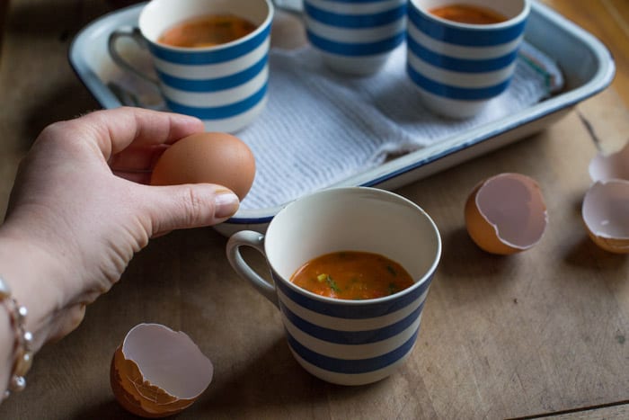 Oeuf en Cocotte with Spicy Salsa