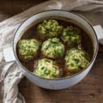 Beef in Guinness with Wild Garlic Dumplings