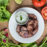 BBQ Lamb Chops with Minted Mayo