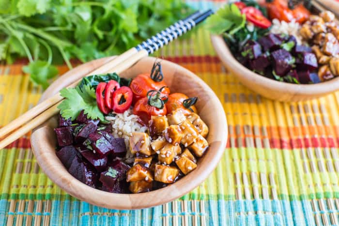 Crispy Tofu Rice Bowl