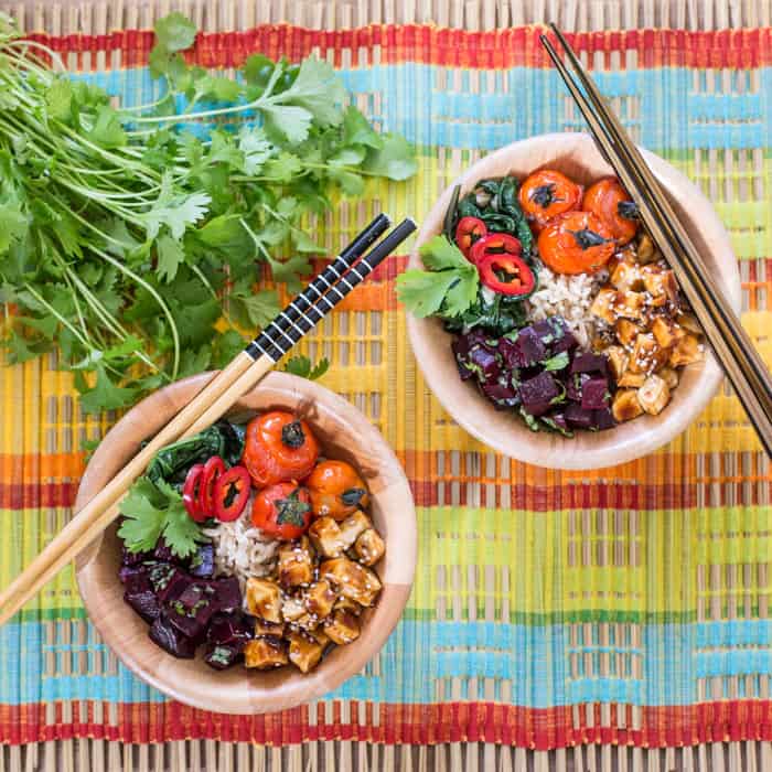 Crispy Tofu Rice Bowl