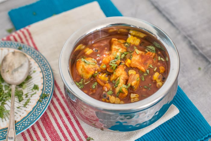 Pollock and Grilled Corn Curry