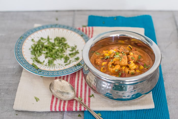 Pollock and Grilled Corn Curry