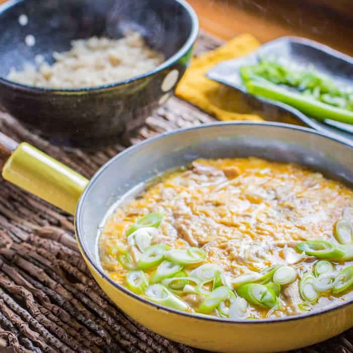 Oyakodon Japanese Chicken and Egg Bowl