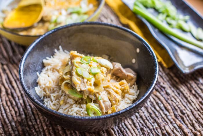 Oyakodon Japanese Chicken and Egg Bowl