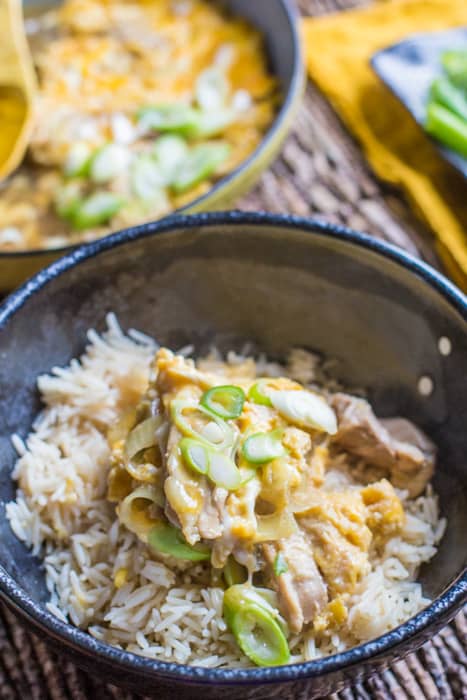 Oyakodon Japanese Chicken and Egg Bowl