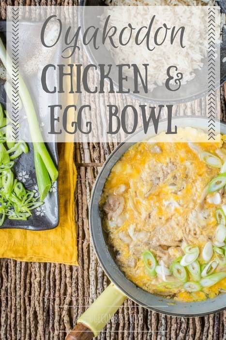 Oyakodon Japanese Chicken and Egg Bowl