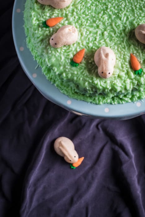 Easter Bunny Carrot Cake - The Hedgecombers