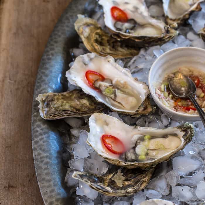 Lemongrass Infused Oysters