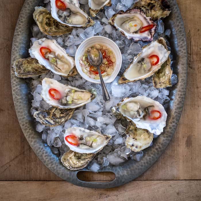Lemongrass Infused Oysters