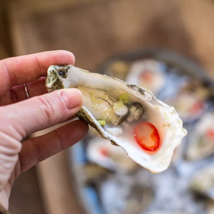 Lemongrass Infused Oysters