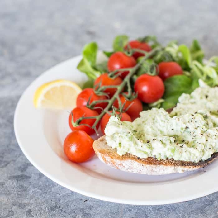 Broad Bean and Goats Cheese Bruschetta