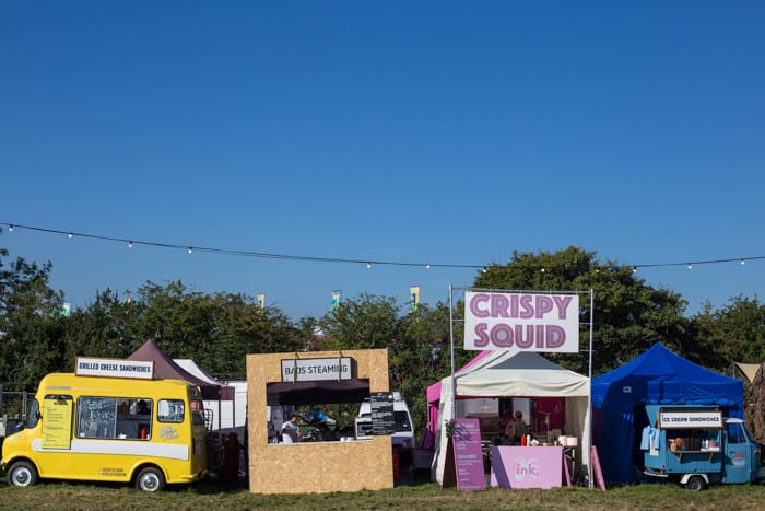 Street food trucks at The Big Feastival 2017