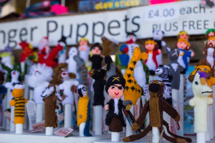 Cute finger puppets for sale at The Big Feastival 2017