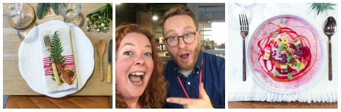 Me meeting the Food Busker!