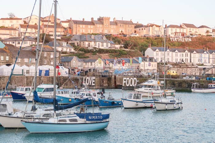 Porthleven harbour during the Porthleven Food Festival 2018